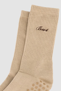 Studio Grip Sock - Cashew