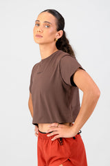 Women's Peak Active Tee - Clay