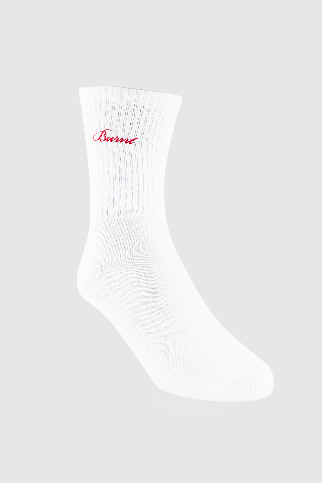 Headline Sock - White & Red