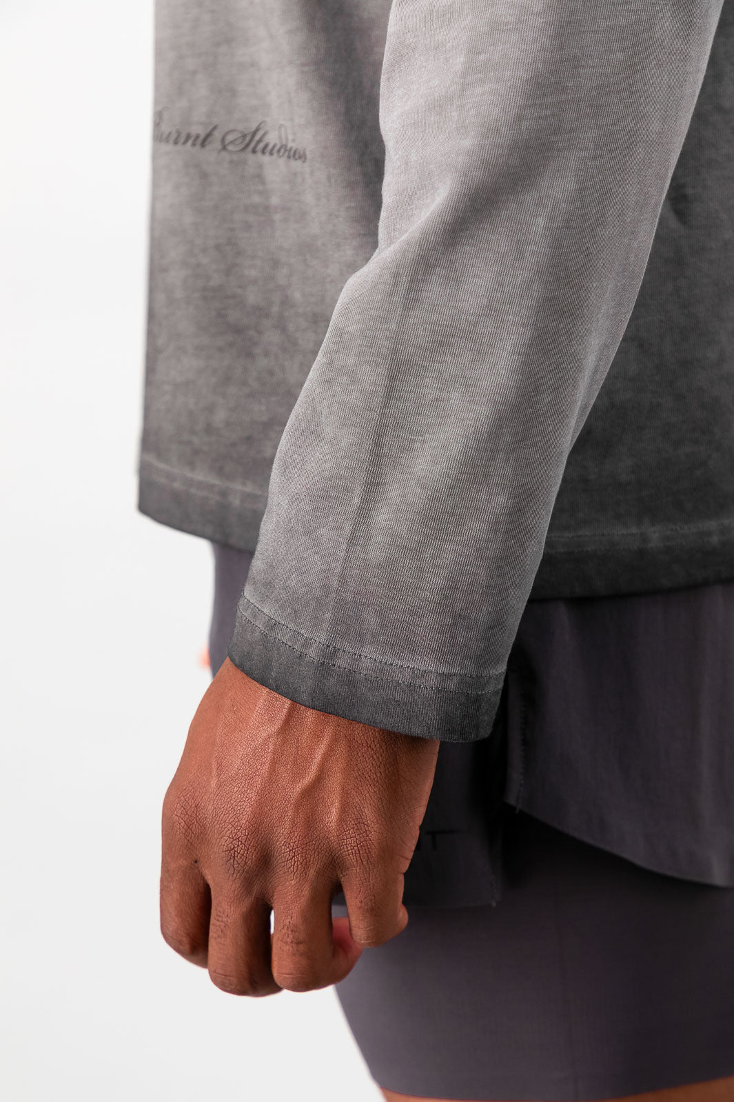 Cotton Long Sleeve  - Graphite