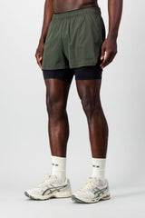 Energy 2-in- 1 Short - Forest Green